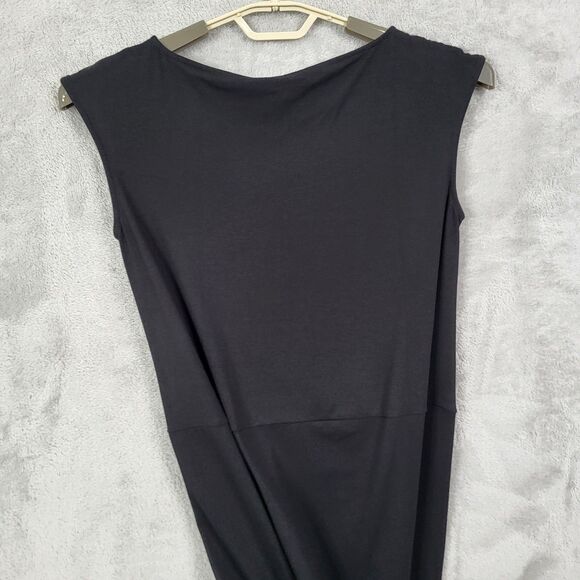 Eileen Fisher Short Shift Dress Black Size XS Cap Sleeve Ballet Neck LBD New - Picture 10 of 16